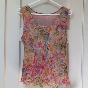 Floral tank blouse